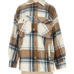 Zara Plaid Wool Jacket